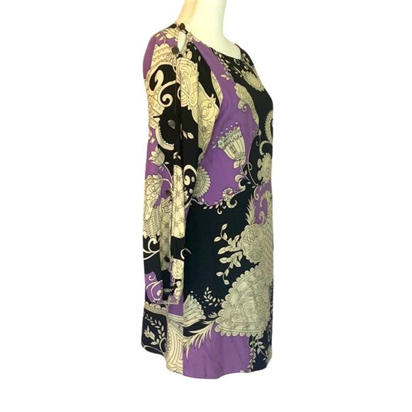 Alice & Trixie paisley silk shift dress, mod, 60s style, rich girl, medium - Picture 2 of 7